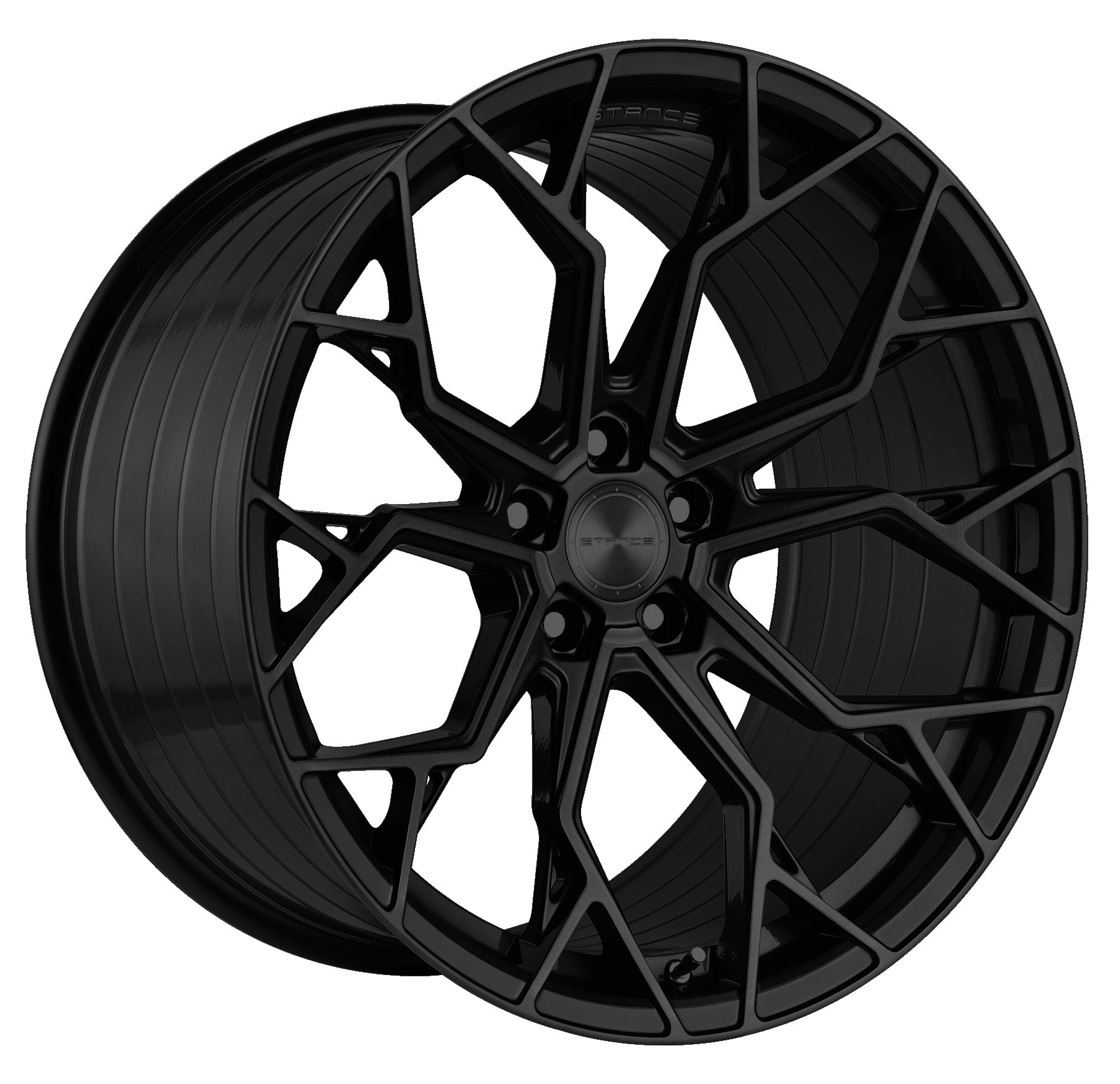 19” Stance SF10 Wheels Satin Black - Set of 4 - Motorsports LA