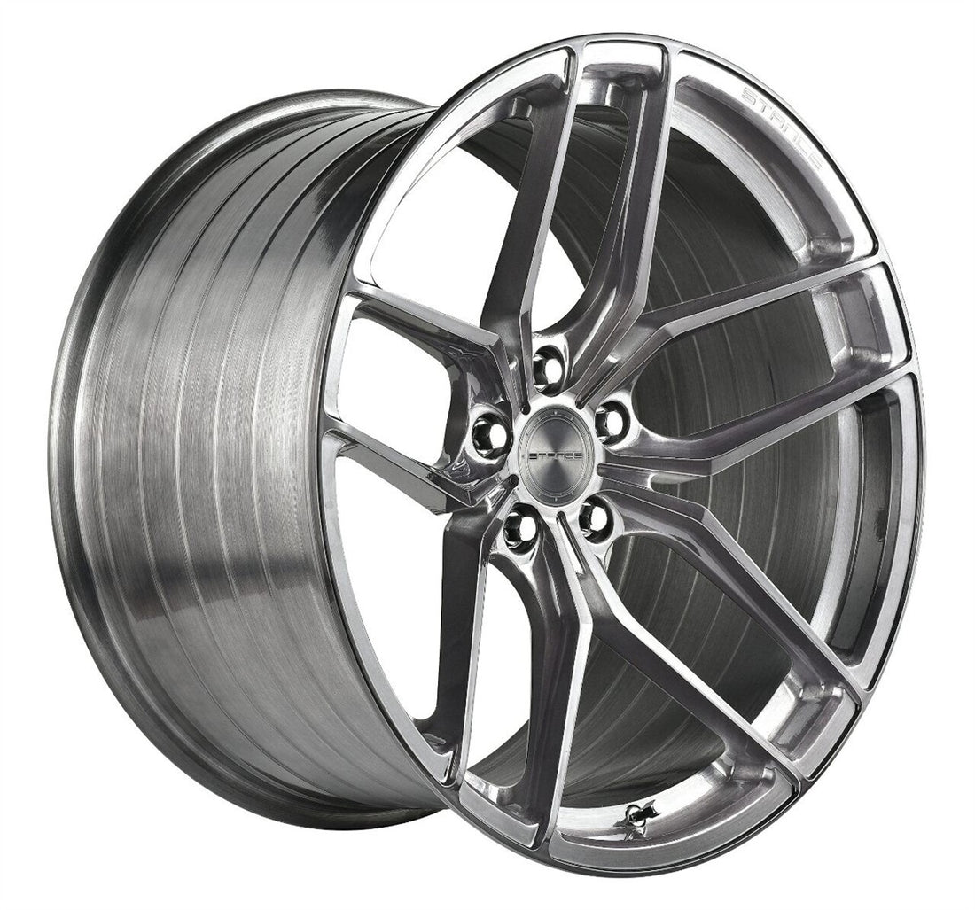 20” Stance SF03 Brushed Titanium Concave Wheels - Set of 4
