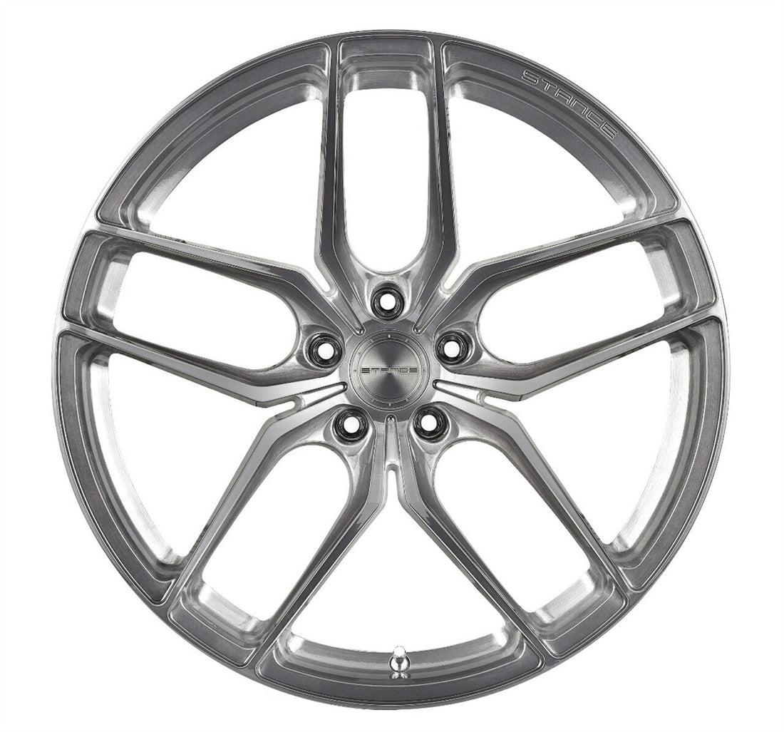 20” Stance SF03 Brushed Titanium Concave Wheels - Set of 4