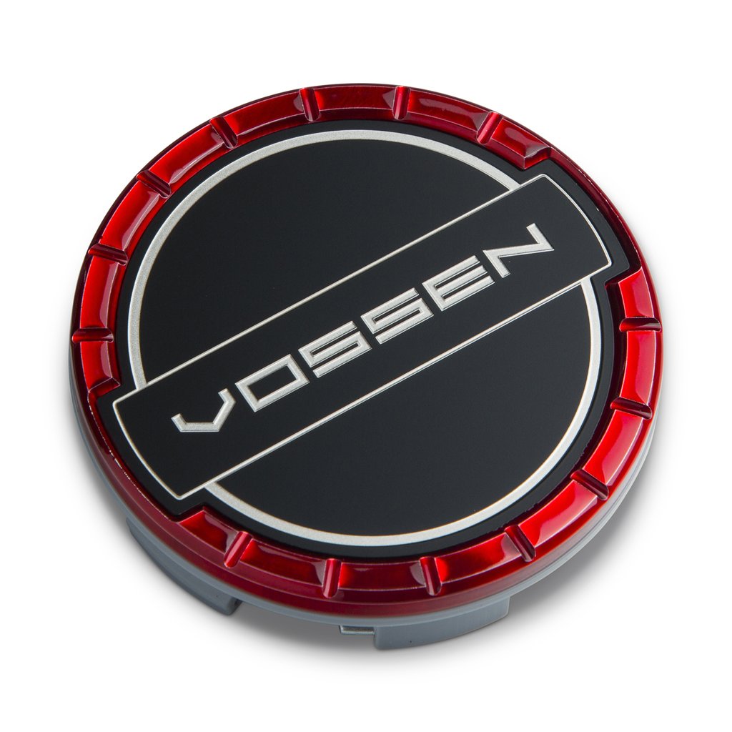 Classic Billet Sport Cap Set For CV/VF/HF Series Wheels (Vossen Red) - Motorsports LA