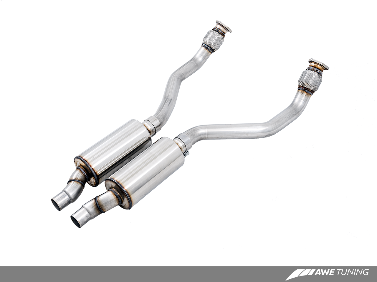 AWE Resonated Downpipes for Audi 3.0T - Motorsports LA