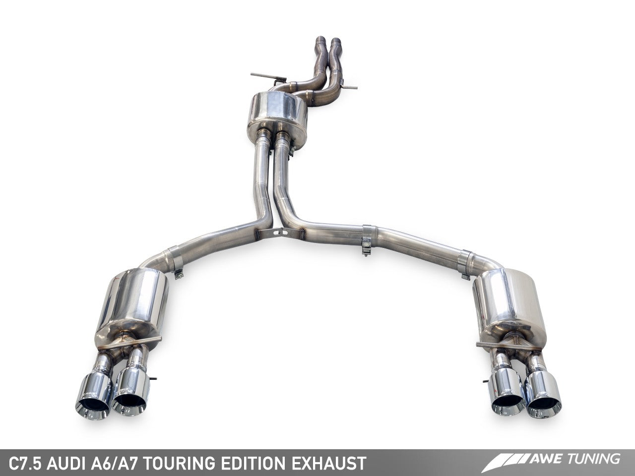 AWE Touring Edition Exhaust for Audi C7.5 A7 3.0T - Quad Outlet - Motorsports LA