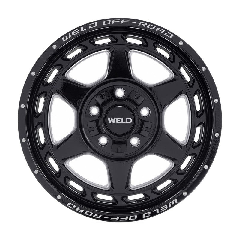 WELD Off-Road Aragon W123 - Gloss Black Milled - 20" 5 Lug - Motorsports LA