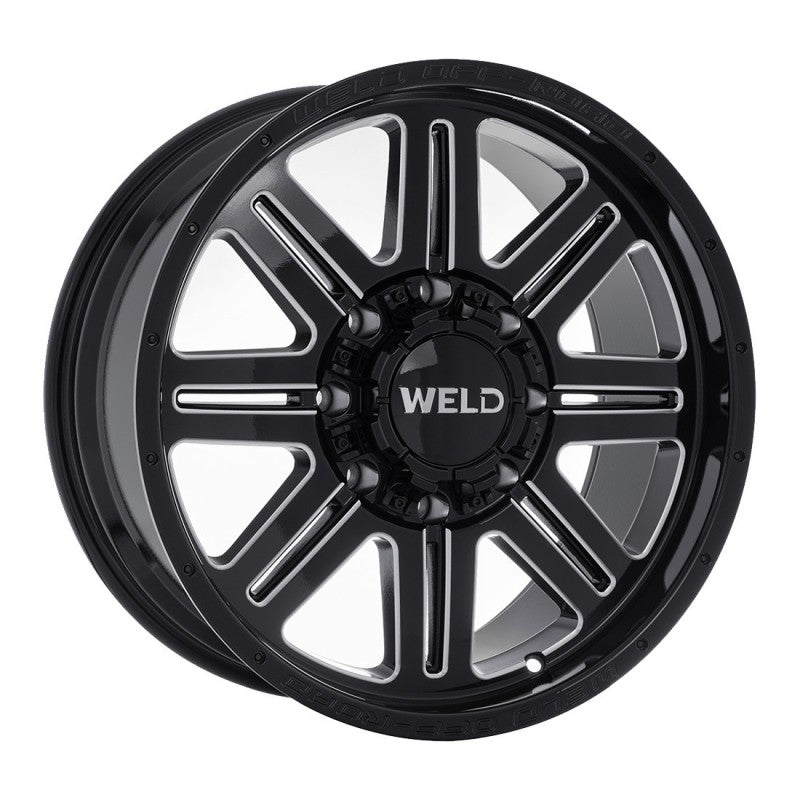 WELD Off-Road Chasm W143 - Gloss Black Milled / Black Lip - 20" 8 Lug - Motorsports LA