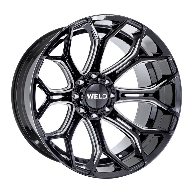 WELD Off-Road Gradient W111 - Gloss Black Milled - 22" 5 Lug - Motorsports LA