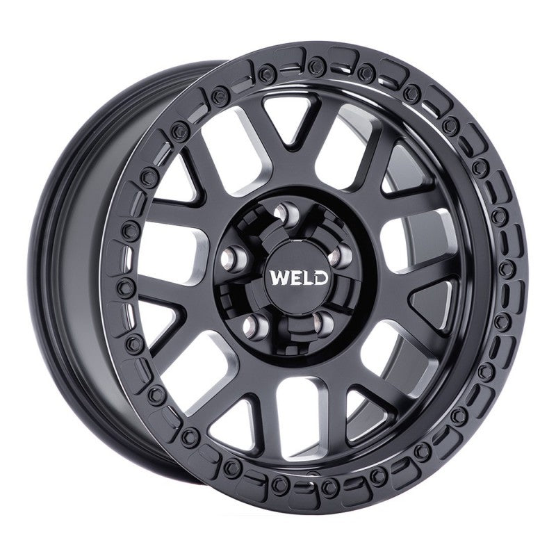 WELD Off-Road Cinch W104 - Gloss Black Milled - 17" - Motorsports LA