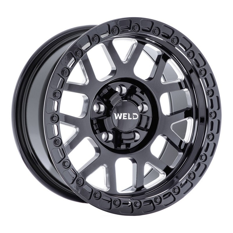 WELD Off-Road Cinch W105 - Gloss Black Milled - 17" - Motorsports LA